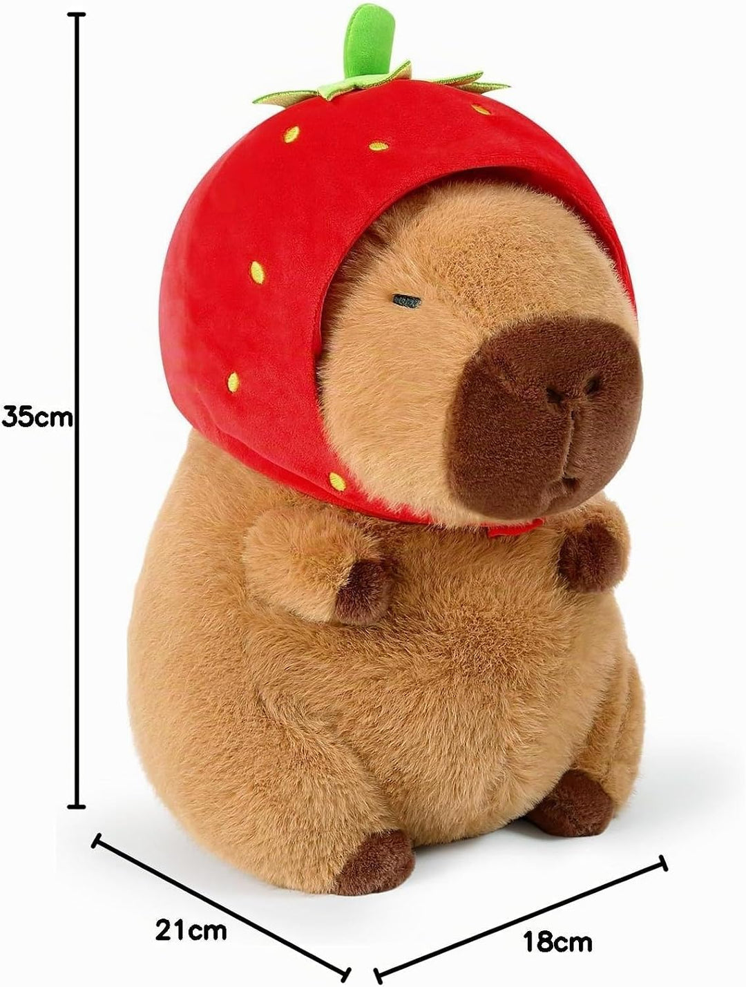 shownicer Plüschtier Capybara Kuscheltier Stofftier Kawaii Capybara Plüsch Kissen Spielzeug Wurfkiss