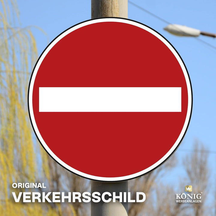 Verkehrszeichen Verbot der Einfahrt Nr. 267 | Ø 420mm, Alu 2mm, RA1 | Original Verkehrsschild nach S