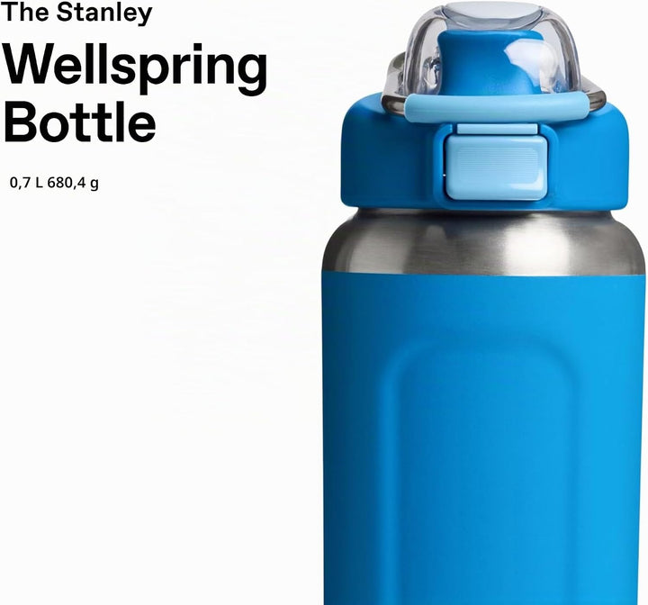 Stanley 1913 Wellspring Bottle 0.7L - Kühlt 12 Stunden - 40 Stunden Eisgekühlt - BPA Frei Recycelter