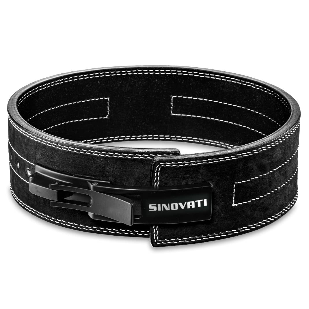 SINOVATI Premium Gewichthebergürtel KDK Gürtel aus Rindsleder mit Schnalle, Weightlifting Lever Belt