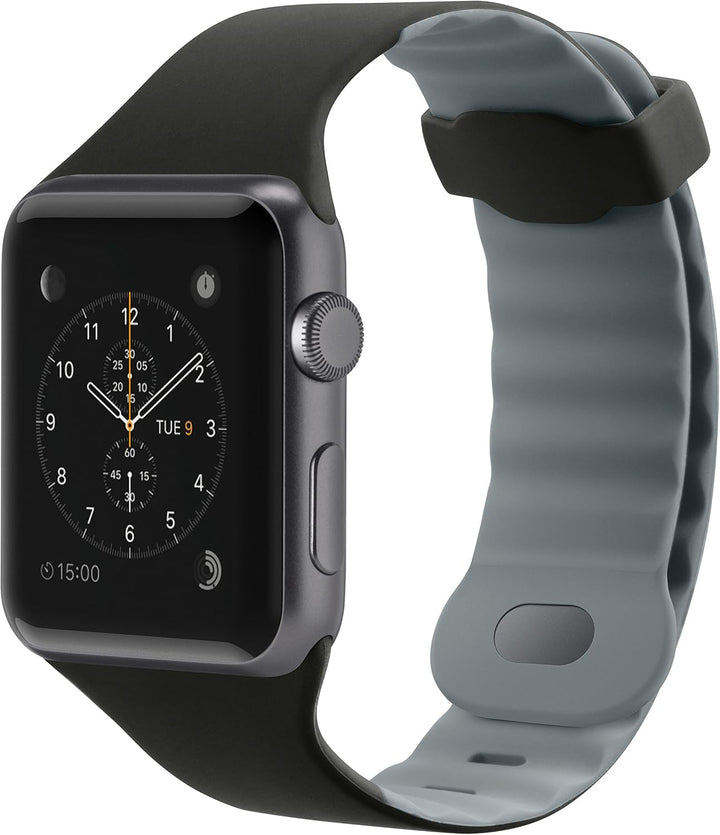 Belkin Sportarmband (geeignet für Apple Watch Series 4, 3, 2, 1, 38 mm/40 mm) 42 mm Schwarz, 42 mm S