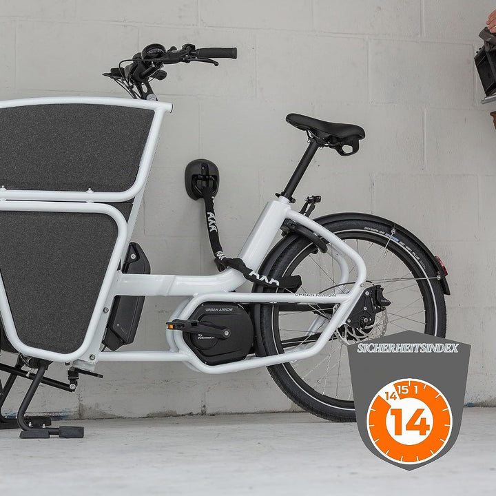 AXA Linq 180 – Fahrradschloss – Kettenschloss – Hohe Sicherheit – Sicherheitsstufe 14 – Extra lang: