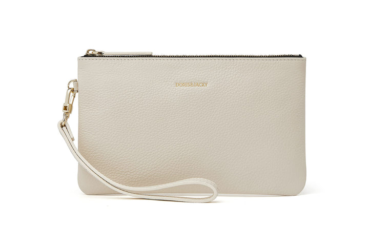 DORIS&JACKY Ziegenleder Wristlet Clutch Brieftasche Nette Kleine Beutel Tasche Mit Gurt 2 Rindsleder