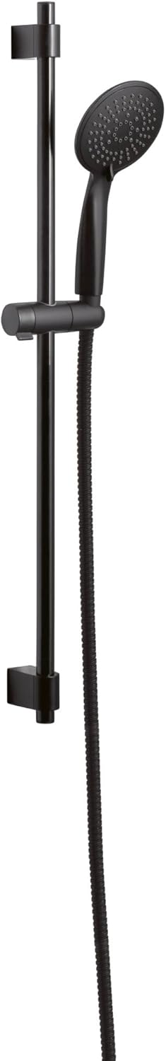 WENKO Brauseset Mod. Young hochwertige Duschstange mit modernem Duschkopf 5 Strahlarten und Duschsch