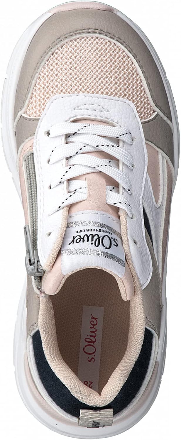s.Oliver Mädchen 5-5-43211-28 Sneaker 33 EU Soft Pink Comb, 33 EU Soft Pink Comb