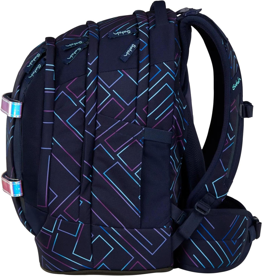 Satch Pack ab 5. Klasse ergonomisch 30L Stauraum standfest Organisationstalent Einheitsgrösse Purple
