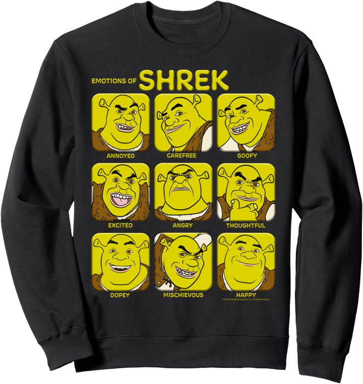 Shrek Emotions Of Shrek Box Up Sweatshirt