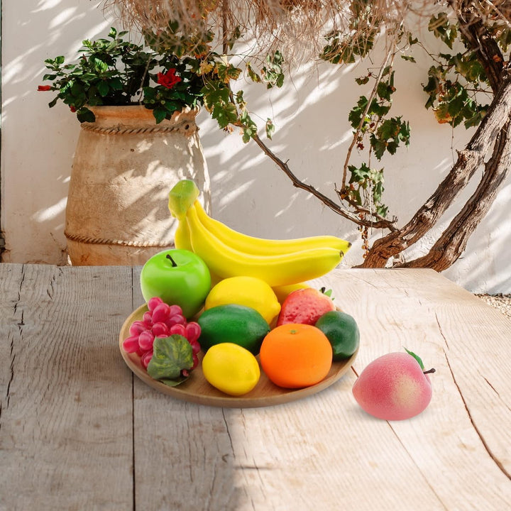 10 PCS Künstliche Früchte Dekoration Haushalt Gefälscht Banane Zitrone Orange Erdbeeren Apfel Pfirsi