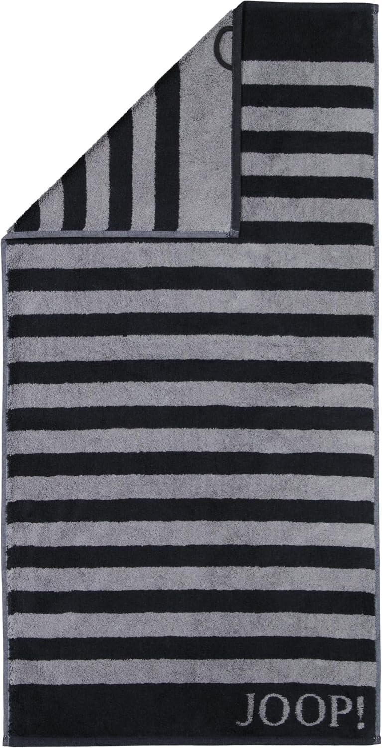 Joop! Handtücher Classic Stripes 1610 schwarz - 90 Saunatuch 80x200 cm Saunatuch 80x200 cm Schwarz -