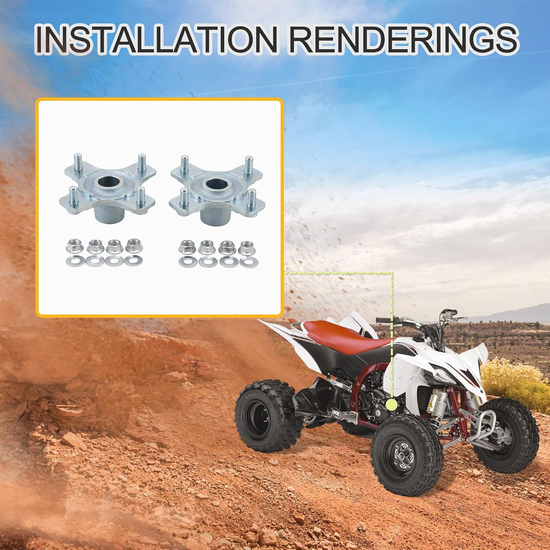 GOOFIT 2 x HINTERRADNABEN Ersatz für Raptor 660 700 YFZ450 YFZ450R 2009-2021