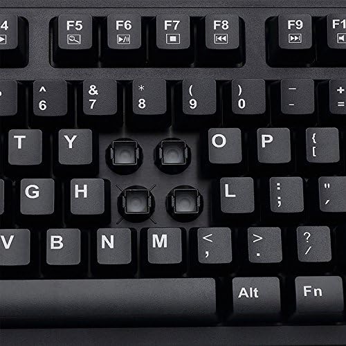 Adesso Easy Touch AKB-630UB Antimikrobielle wasserdichte Tastatur (630UB), Schwarz, 18.40in. x 7.60i