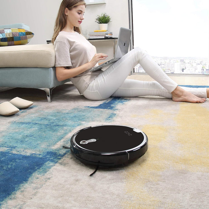 ZACO A8s Saugroboter mit Wischfunktion, App & Alexa Steuerung, 7,2cm flach, automatischer Staubsauge
