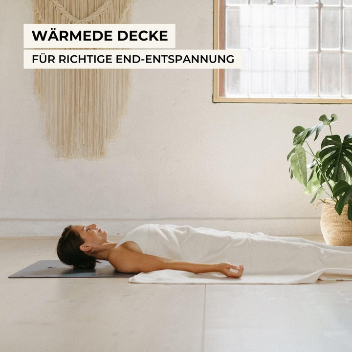 Lotuscrafts Yogadecke Baumwolle Savasana [200 x 150 cm] - Meditationsdecke - Widerstandsfähig & Lang
