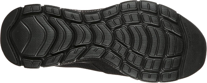 Skechers Herren Flex Advantage 4.0 Tuscan Sneaker 44 EU Black Textile Trim, 44 EU Black Textile Trim