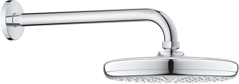 GROHE Tempesta 210 | Brausen und Duschsysteme | Kopfbrause | 26411000 Chrom Mit Brausearm, Chrom Mit