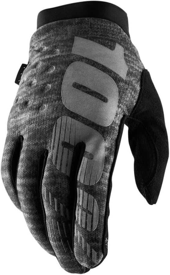 100% Kids Brisker Gloves grau meliert S, grau meliert S
