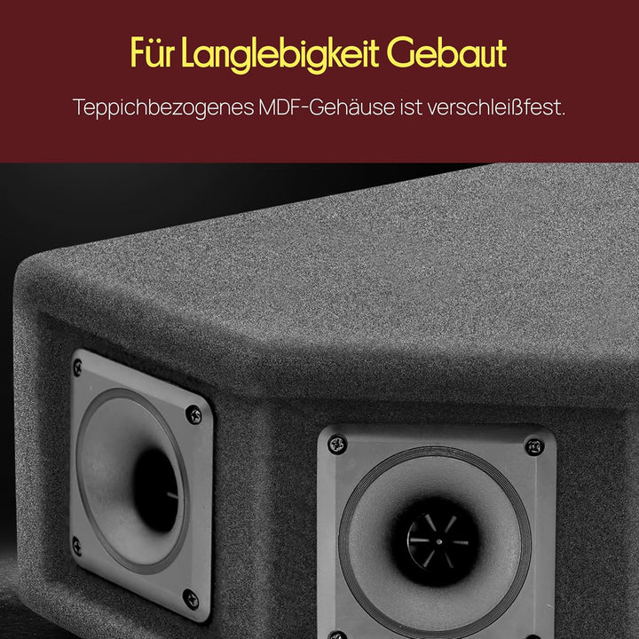 PylePro 300 Watt DJ Lautsprecher Boxen, Party Lautsprecher Passiv Robuste PA Box als Musikanlage 6-W