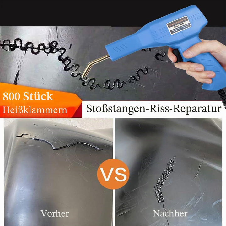 150W Kunststoff Schweissgerät, Auto-Stossstangen-Riss-Reparatur-Set, 800 Stck heisse Hefter kunststo