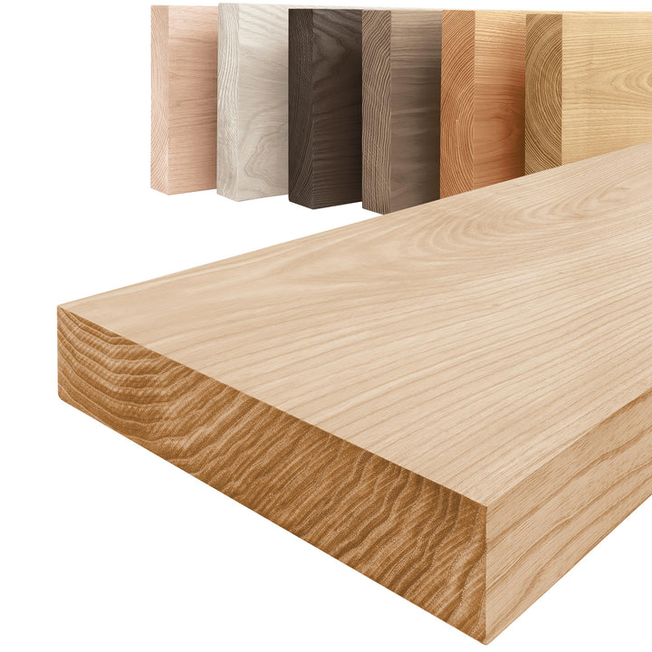 LAMO Manufaktur Wandregal Holz Gerade | Regal Farbe: Natur | Pure: ohne Montage Set | 40 cm Pure 40c