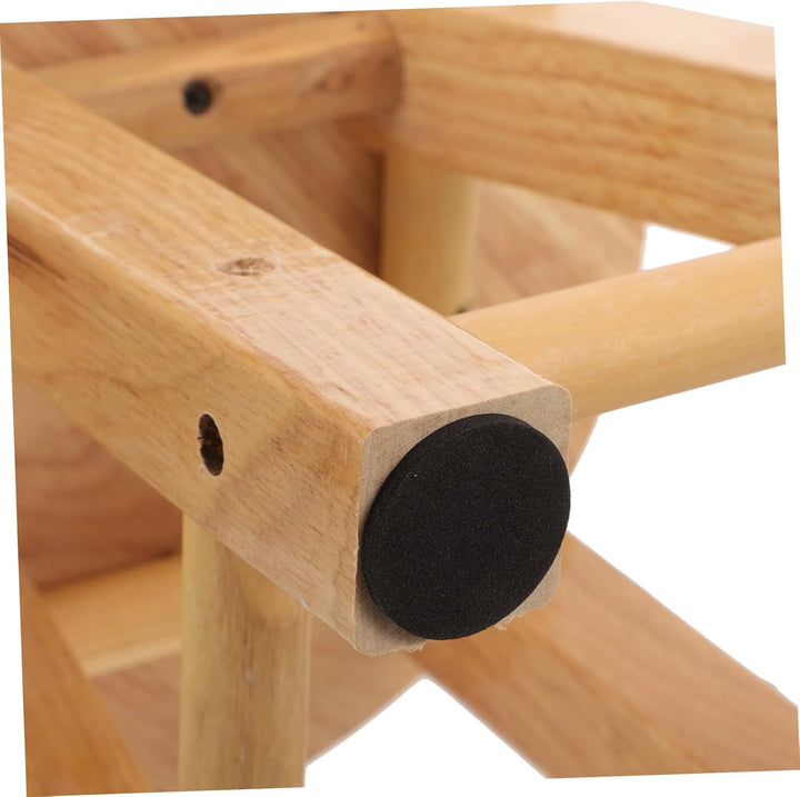BESPORTBLE Schuhwechselhocker aus Massivholz Rutschfester Kleiner Holzhocker mit Stabiler Konstrukti