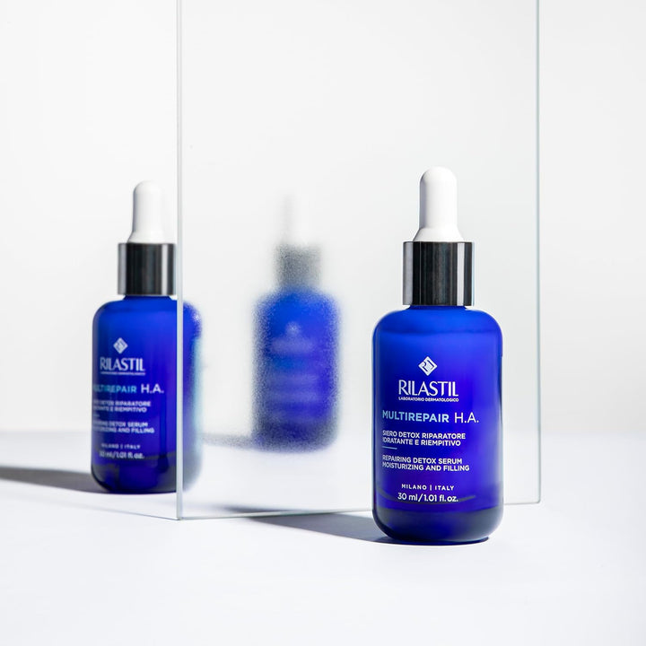 Rilastil Multirepair H.A. Detox-Serum, Antioxidant und Reparatur, feuchtigkeitsspendend und füllend