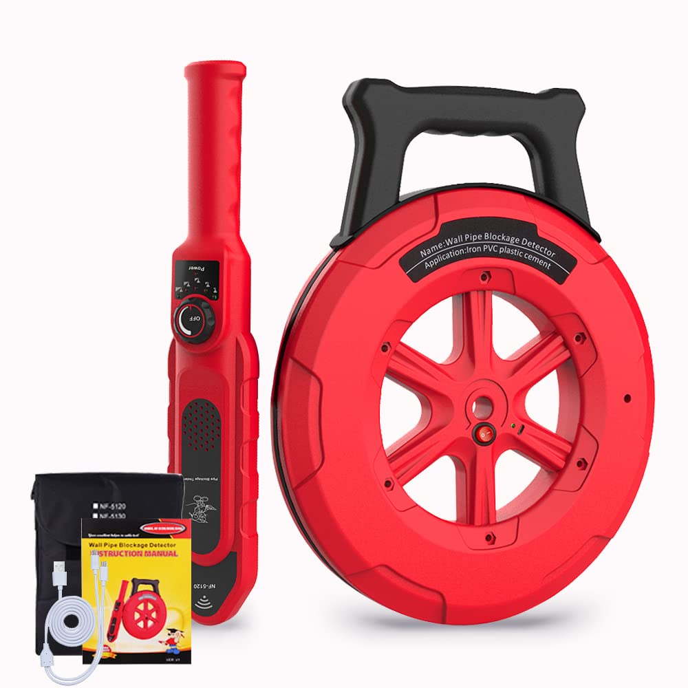 Pipe Blockage Detector, Water Pipe Locator Underground Diagnostic-Tool Wall Scanner Pipeline Blockin