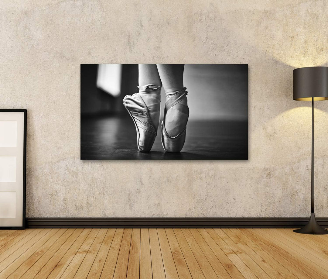 islandburner Bild auf Leinwand Eleganter Tanz Füsse Tanzen Ballerina Probe Bilder Wandbilder Poster,