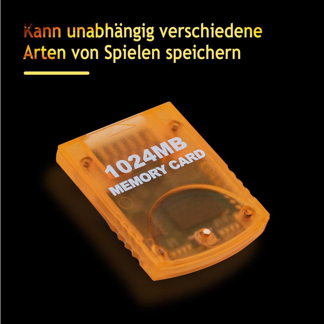 Mcbazel 1024MB Gaming-Speicherkarte für Wii/Gamecube GC-Konsole, 1024MB