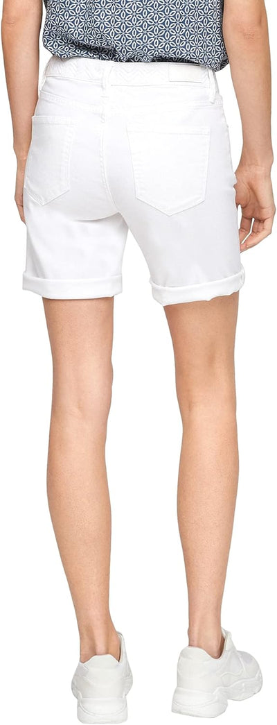 s.Oliver Damen Shorts 46 Weiss, 46 Weiss