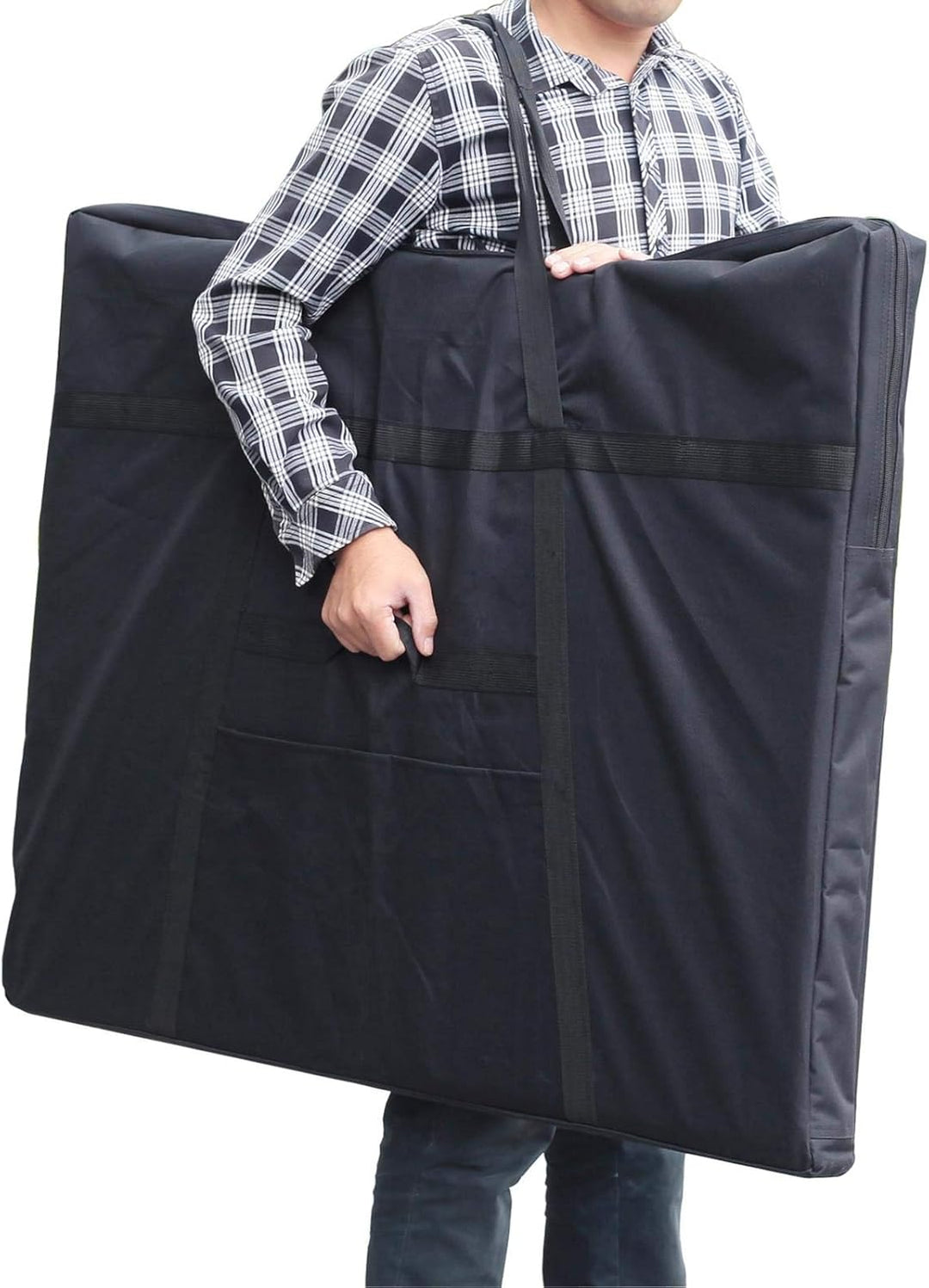 Jjring Dacron leichte grosse Kunst-Portfolio-Tragetasche, 81,3 x 106,7 cm, schwarz, Tragetasche für