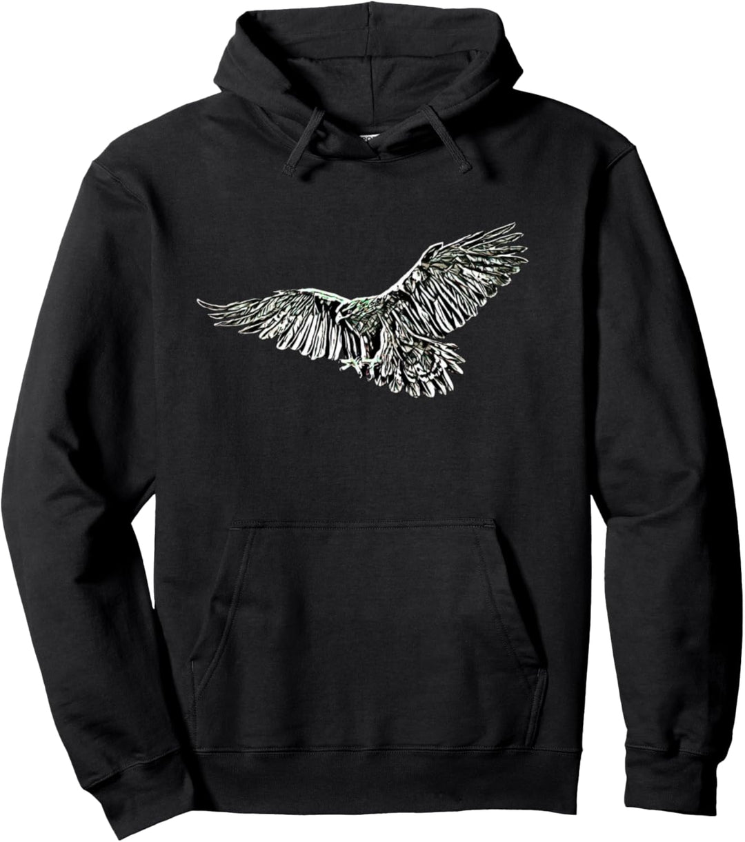 Adler Motiv Raubvogel Vögel Tiere Krallen Schnabel Design Pullover Hoodie