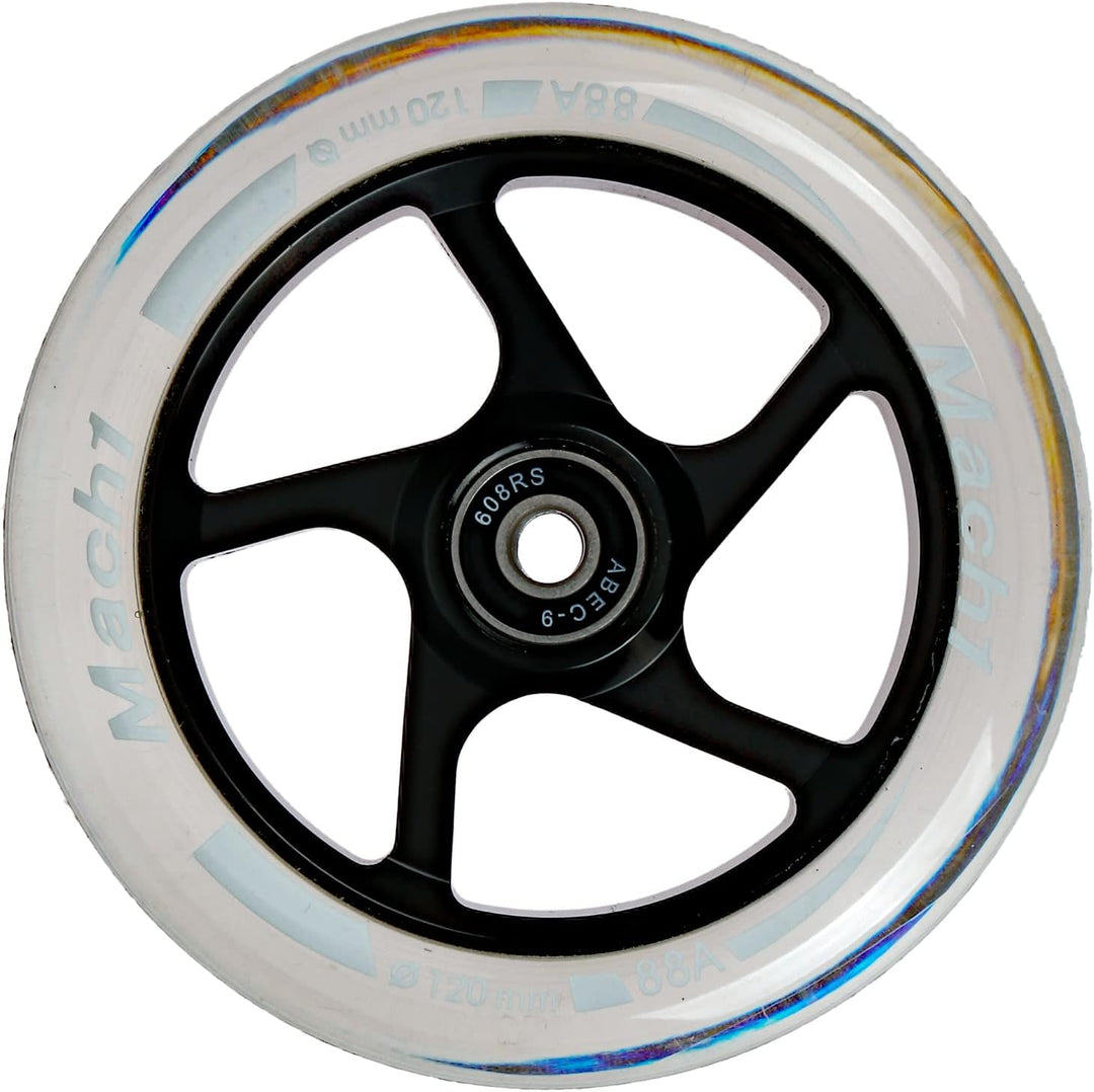 2 Stück 120x24mm Mach1 Stuntscooter Alu aluminium Rollen-Set inklusive Kugellager + Spacer - Cityrol