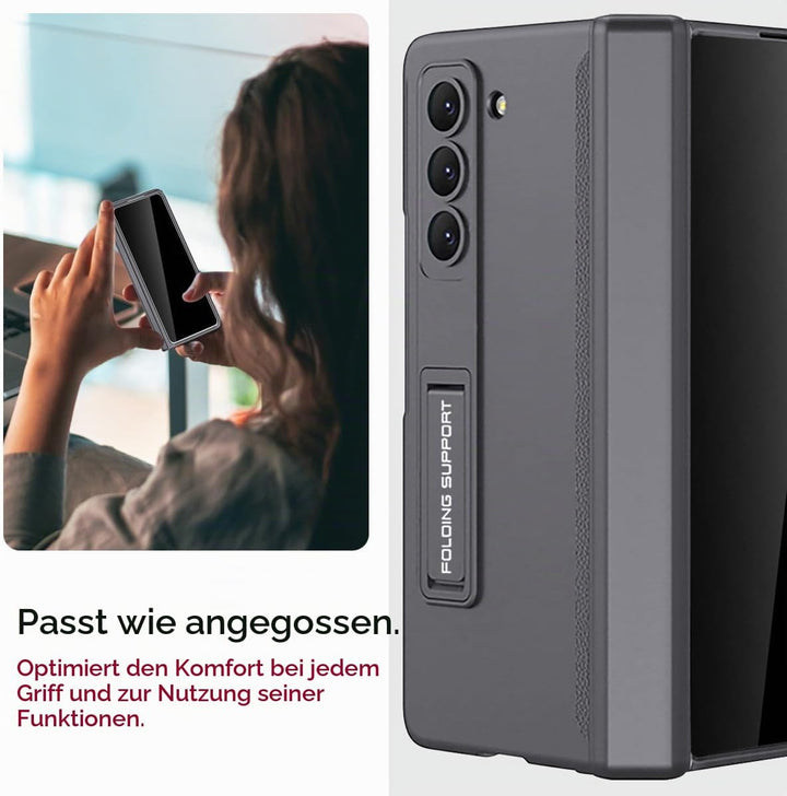 Miimall Kompatibel mit Samsung Galaxy Z Fold 5 Hülle mit Displayschutz Anti-Peeping+Magnetischer Sch