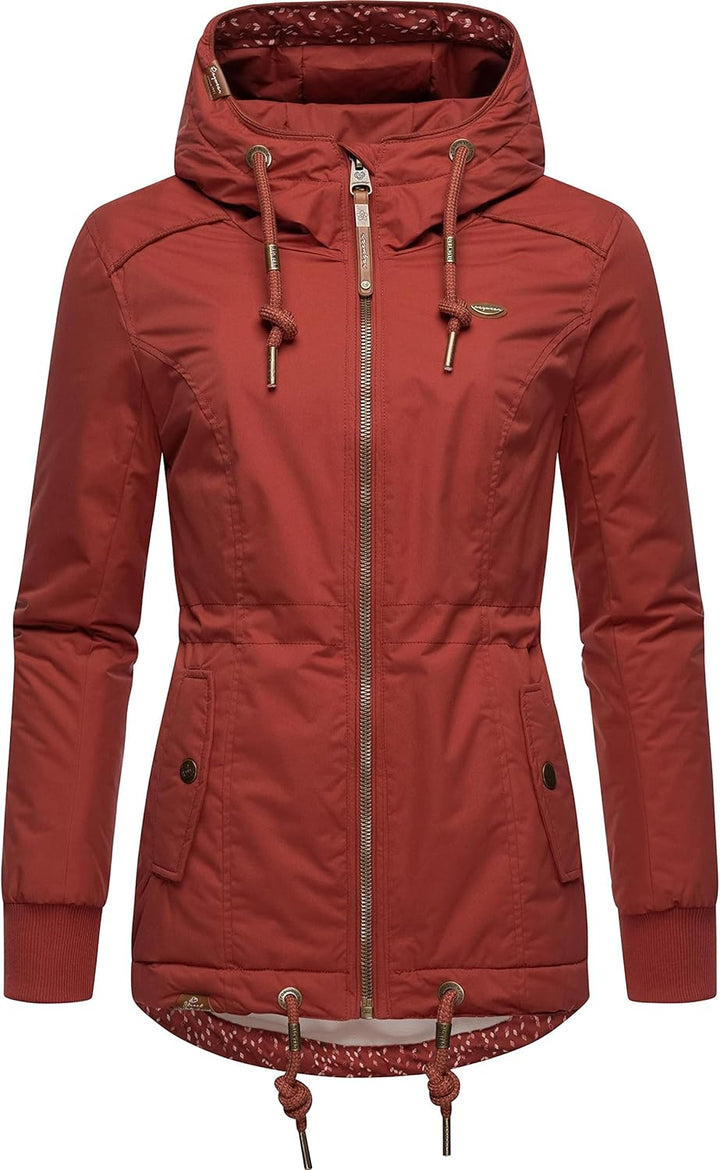 Ragwear Damen Winterjacke Outdoorjacke mit Kapuze YM-Danka XS-6XL M Chili Red22, M Chili Red22
