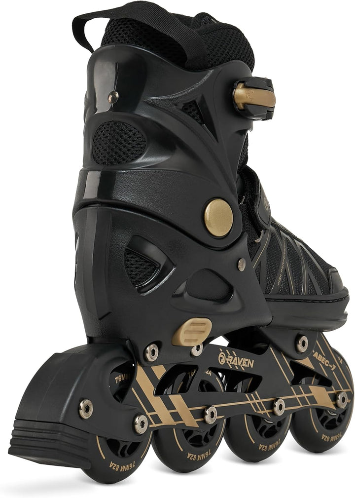 Raven 2in1 Verstellbare Inlineskates-Eishockey Expert mit Triple-Vent-System, Carbon Abec7 Kugellage