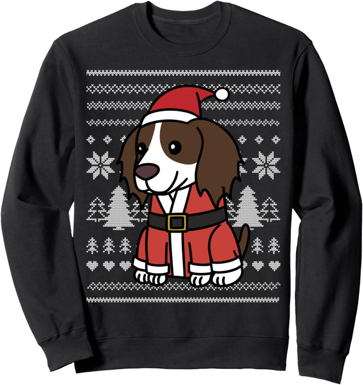 Cartoon English Springer Spaniel Weihnachten Hund Sweatshirt