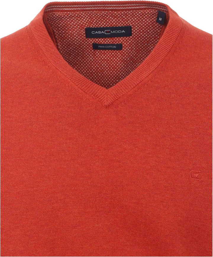 Casa Moda - Herren Pullover mit V-Ausschnitt (004430) 3XL Orange (486), 3XL Orange (486)