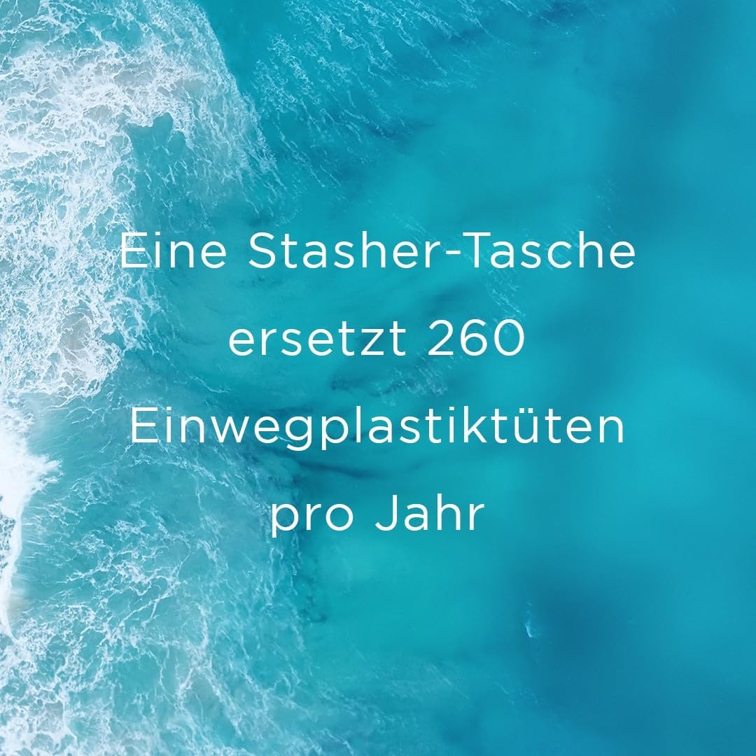 Stasher Bag Premium Silikonbeutel wiederverwendbar für Lebensmittel, Stand Up Mid Bag, Klar, Dauerha