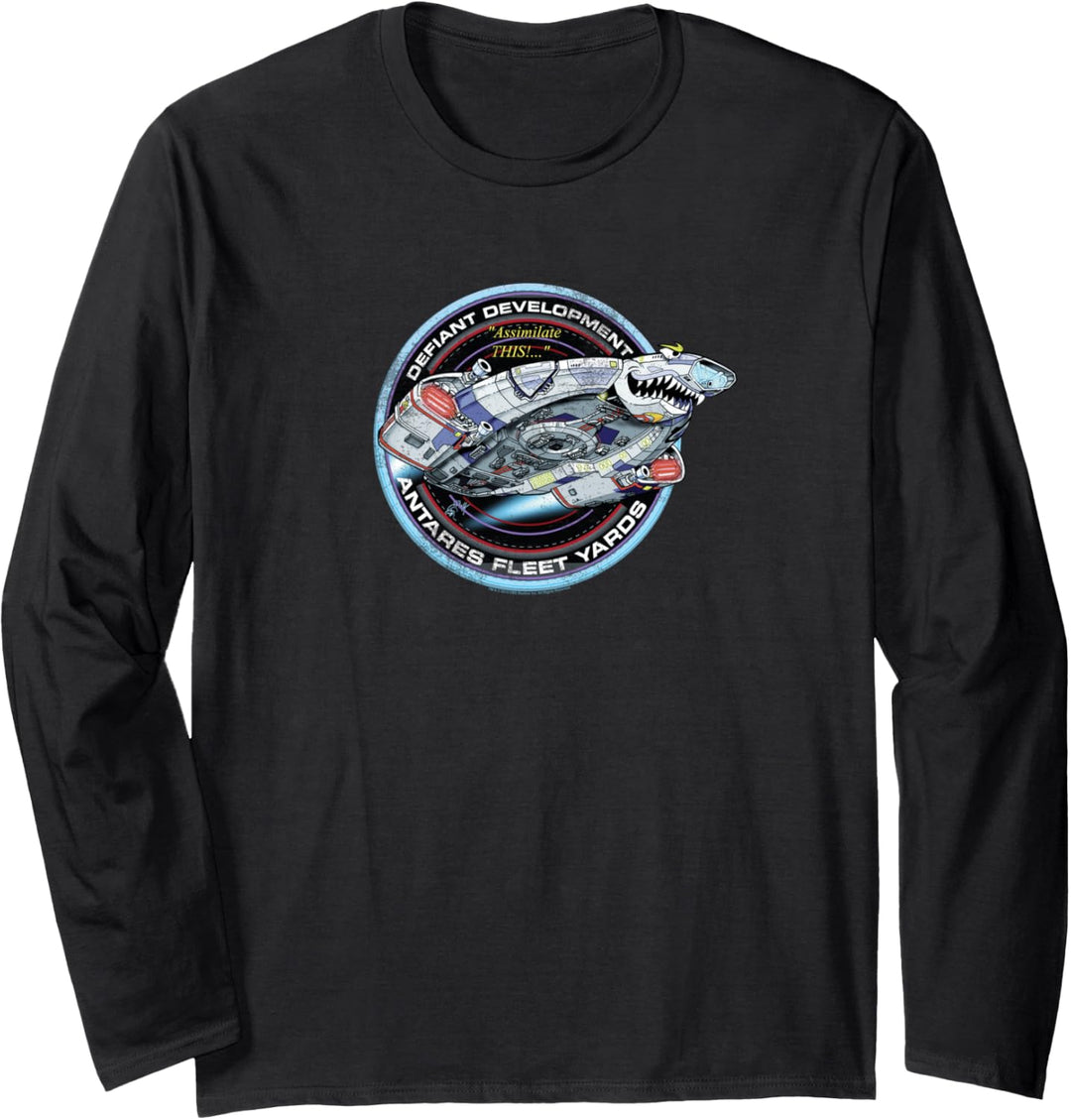 Star Trek Defiant Development Antares Fleet Yards Langarmshirt