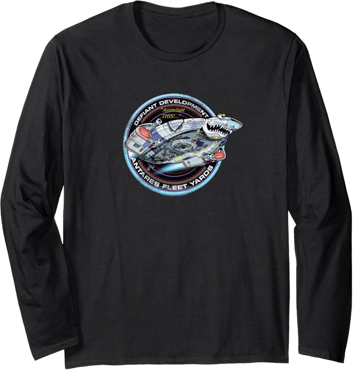 Star Trek Defiant Development Antares Fleet Yards Langarmshirt