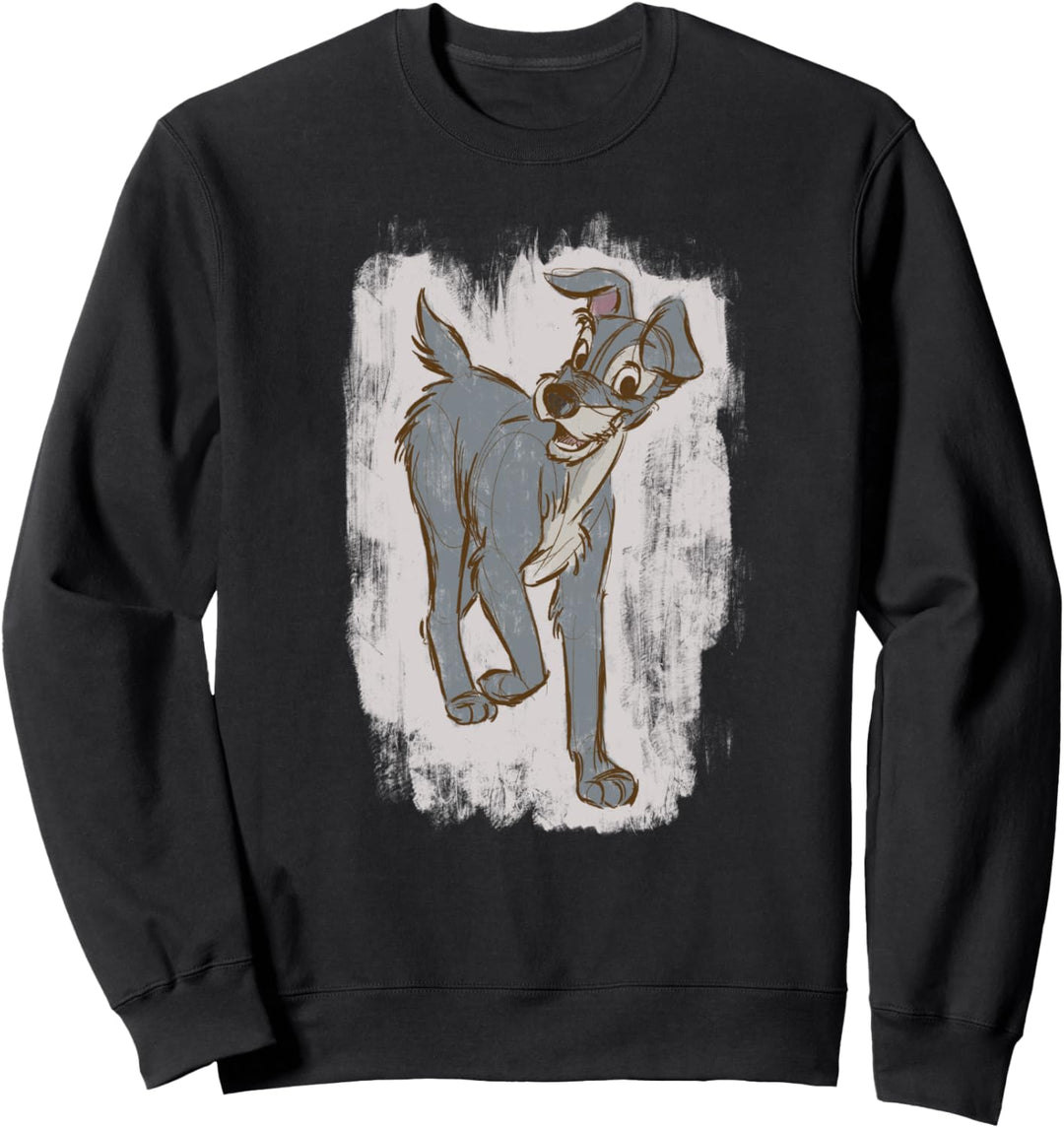 Disney Lady And The Tramp Distressed Portrait Sweatshirt