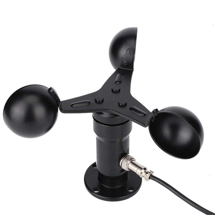 Risegun 0-10V Signalausgang Windgeschwindigkeitssensor, Aluminiumlegierungs Anemometer, 360 Grad Win