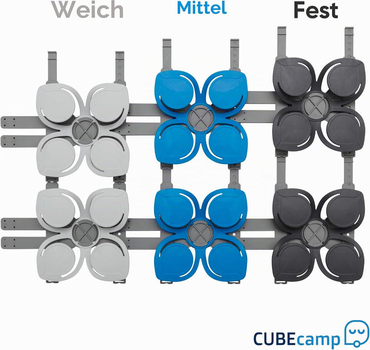 CubeSleep Bettsystem CUBEcamp Erweiterungsset 20 x 200cm | Schlafsystem für unterwegs | Lattenrost S