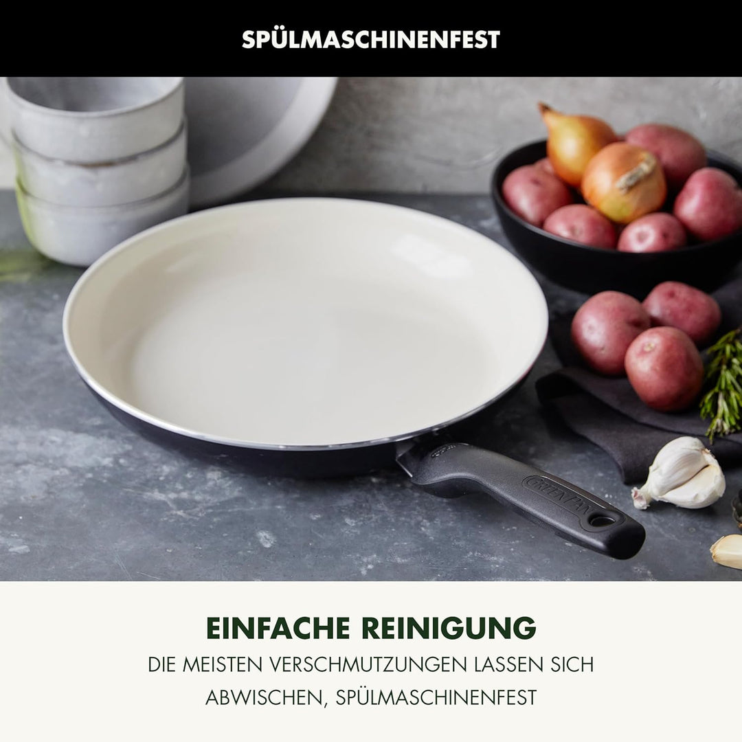 GreenPan Rio Gesunde Antihaft-Keramik Bratpfanne 26 cm, PFAS-frei, Stay-Cool-Griff, Backofenfest bis