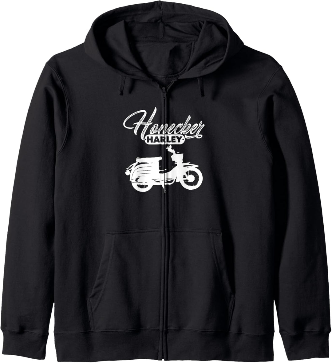 Honecker Oldtimer DDR Moped Simso-Schwalbe Kapuzenjacke
