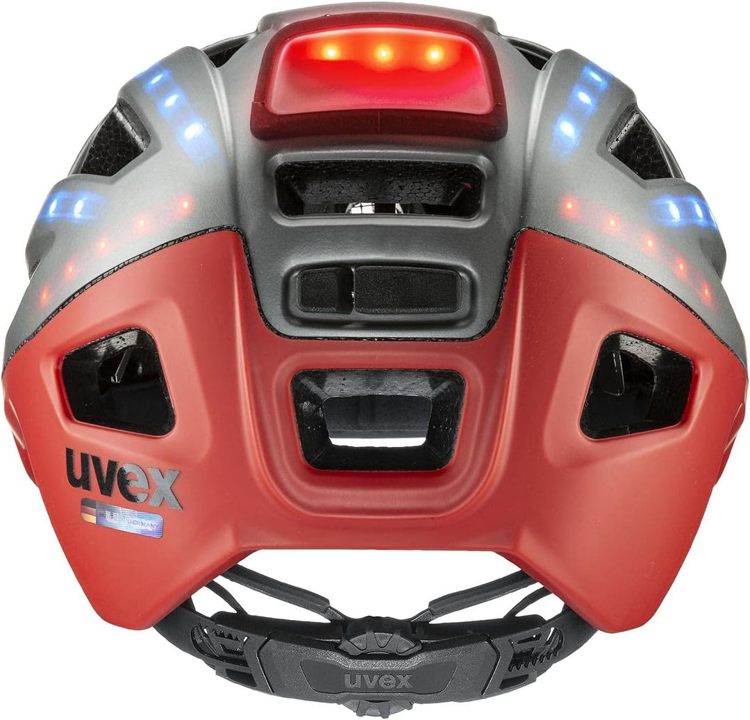 Uvex Finale Light 2.0 MTB Fahrrad Helm matt grau/rot 2022 52-57 cm, 52-57 cm