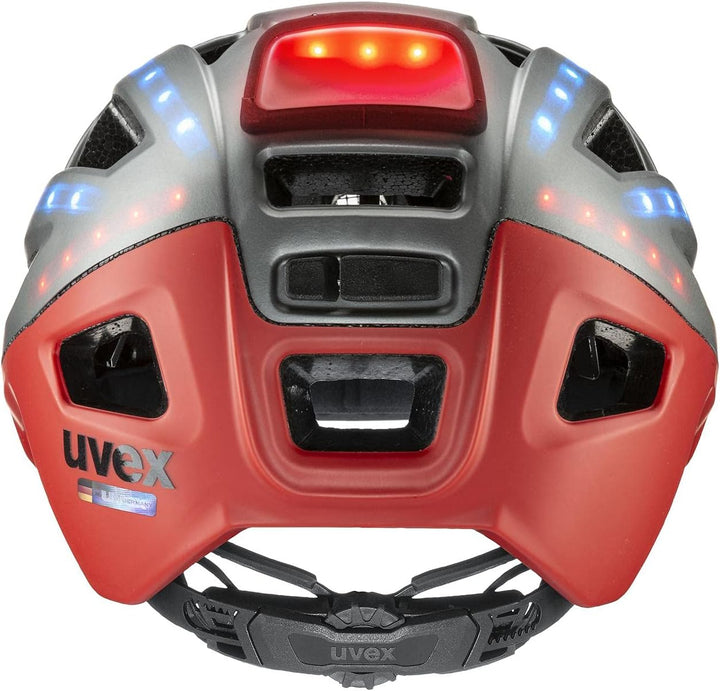 Uvex Finale Light 2.0 MTB Fahrrad Helm matt grau/rot 2022 52-57 cm, 52-57 cm
