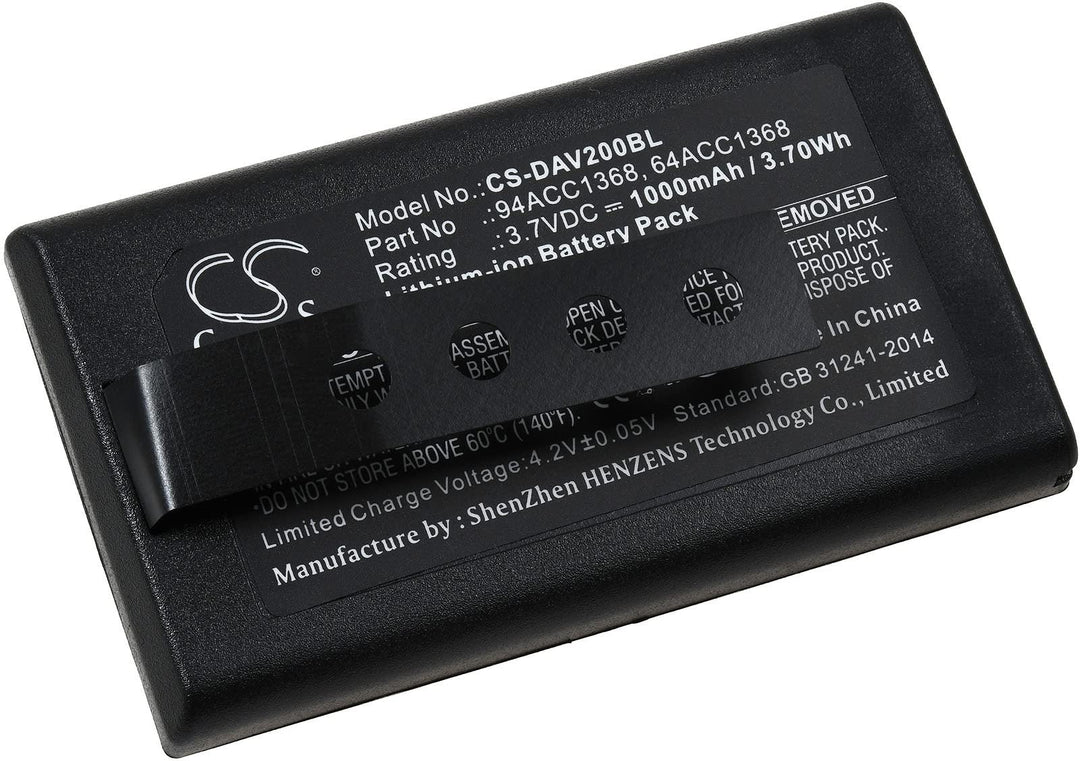 Akku für Barcode-Scanner Datalogic DL-Memor, 3,7V, Li-Ion