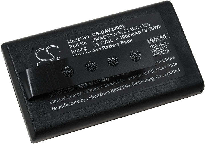 Akku kompatibel mit Datalogic Typ BP08-000600, 3,7V, Li-Ion