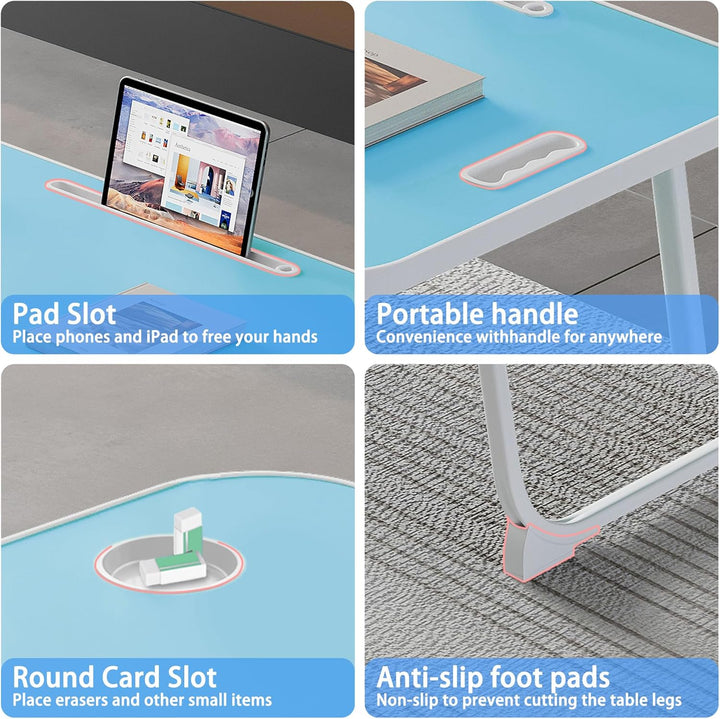 Laptop Betttisch, zum Lesen, Schreiben, Frühstückstisch im Bett, auf dem Sofa und in Haus und Büro (